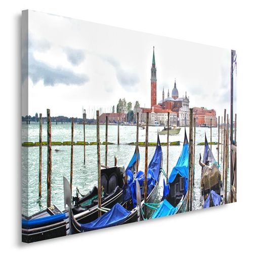 Obraz na płótnie - Canvas, Wenecja gondole 40x30 na Arena.pl