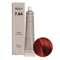 3DELUXE Farba do włosów - Czerwono Miedziany Blond 7.64 - 100ml