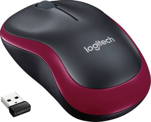 Myszka bezprzewodowa Logitech M-185 910-002240 M185 czerwona na Arena.pl
