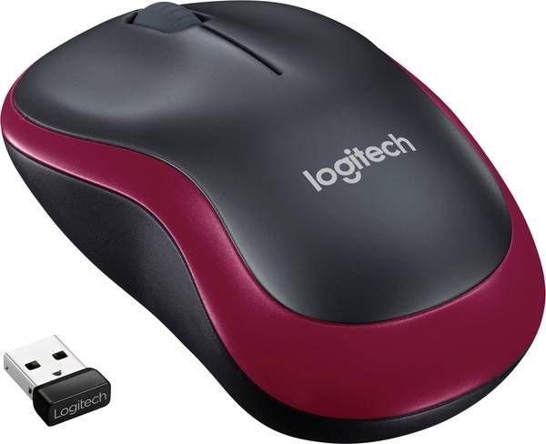 Myszka bezprzewodowa Logitech M-185 910-002240 M185 czerwona zdjęcie 2