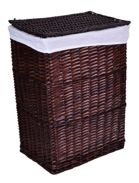 Kosz wiklinowy brązowy 114 L zdjęcie 1