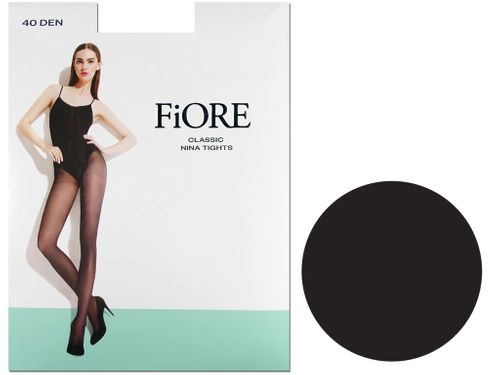 Rajstopy lycra 40 den pół kryjące z połyskiem NINA Black 2 na Arena.pl