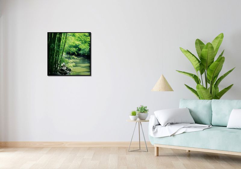 Plakat 60x60cm Spokój Bambusów zdjęcie 4