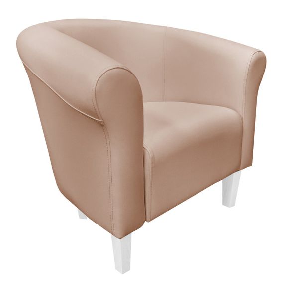 Fotel Milo D11 buk nogi 15 białe zdjęcie 1