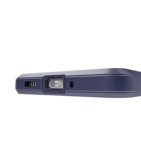 Etui Iphone 14 Pro Silky Shield Granatowe zdjęcie 8