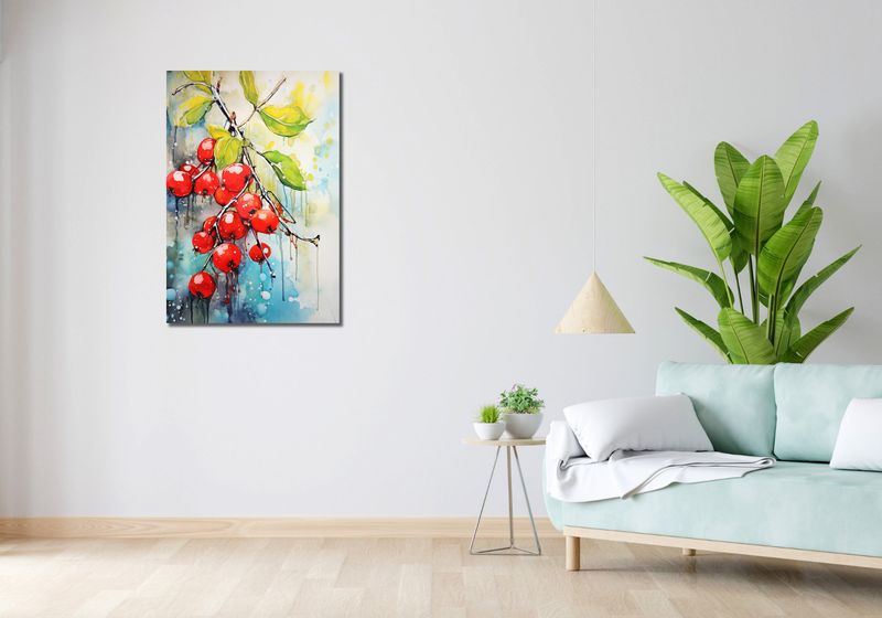 Obraz 60x90cm Symfonia Krwistych Owoców zdjęcie 2