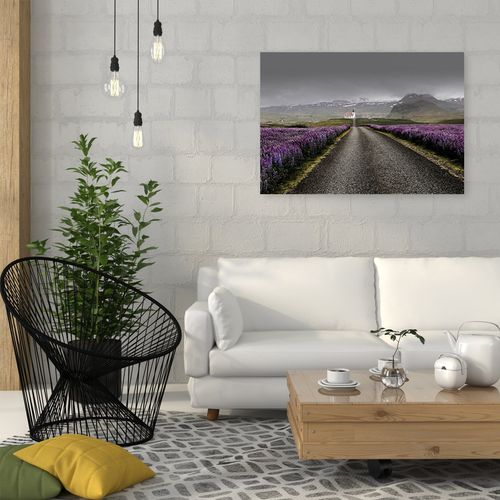 Obraz na płótnie – Canvas, droga do kościoła 90x60 na Arena.pl