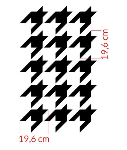 Szablon na ścianę Houndstooth na Arena.pl