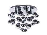 Przysufitowa lampa pokojowa Luvia bańki crystal chrom