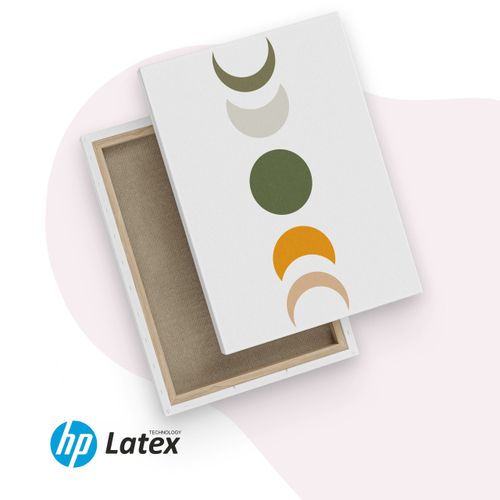 Obrazy Na Płótnie Do Salonu Set Boho Księżyce Słońce Abstrakcja 90cm x 40cm na Arena.pl