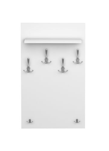 WIESZAK BIAŁY ścienny wiszący panel na ubrania do przedpokoju na Arena.pl