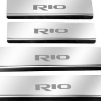 Listwa progowa KIA RIO MK4 Stal nierdzewna 304 połysk 4szt