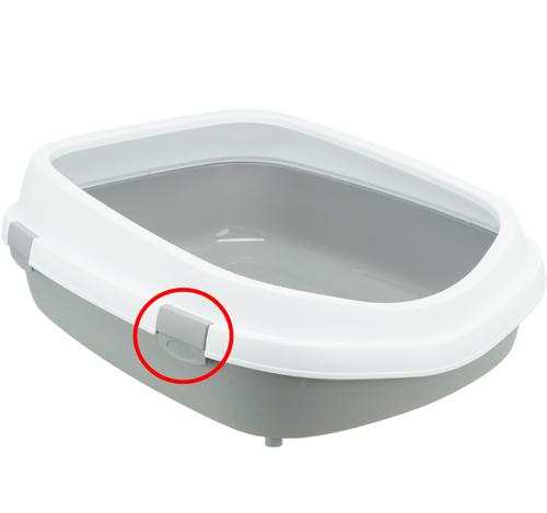 TRIXIE Klips zaczep zatrzask do szarej kuwety dla kota Primo XXL szary na Arena.pl