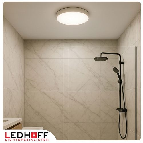 Lampa sufitowa Plafon LED 50cm OKRĄGŁY panel 3 barwy do łazienki na Arena.pl