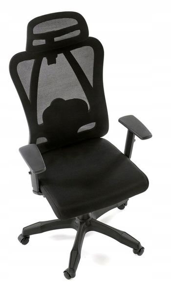 ERGONOMICZNY fotel obrotowy RAMOS czarny regulowany zdjęcie 6