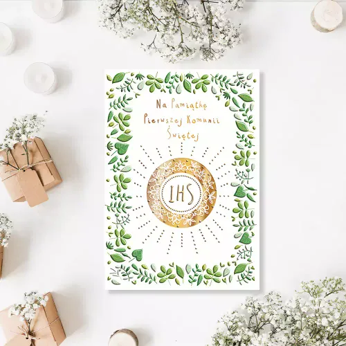 Karnet A5 Komunijny, Złoty Opłatek na Arena.pl