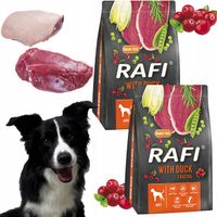 sucha karma dla psa rafi adult z kaczką 3 kg - 2 szt.