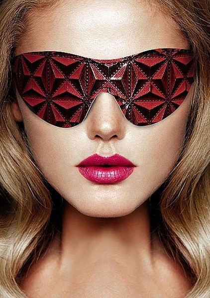 Luxury Eye Mask - Burgundy zdjęcie 1