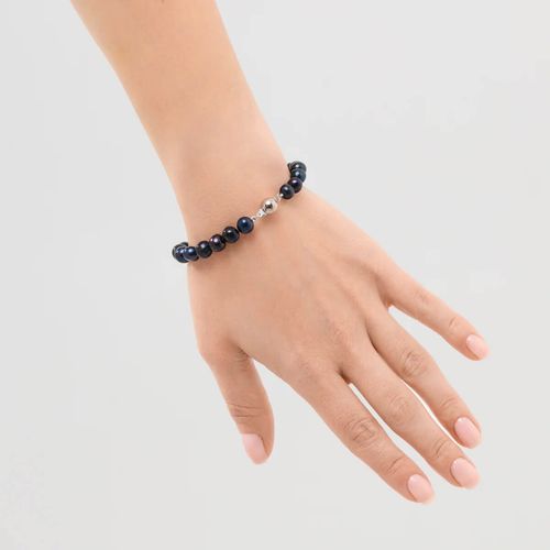 Srebrna bransoleta Staviori z perłami na Arena.pl