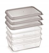 Pojemniki z wieczkiem 4FOOD 1,35 l, 3 szt.