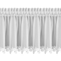 Zazdrostka 150x30 Lili biała z obszywką taśma