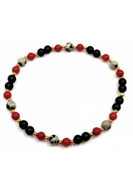 Bransoletka RED JASPIS 925 zdjęcie 1