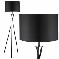 LAMPA PODŁOGOWA STOJĄCA E27 METALOWA NOWOCZESNA TRÓJNÓG ABAŻUR 146cm