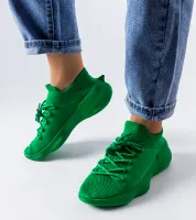 Zielone materiałowe sneakersy Côté 37