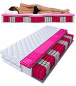 Materac kieszeniowy PREMIUM ROS 90x200, profilowany - masujący 200x90