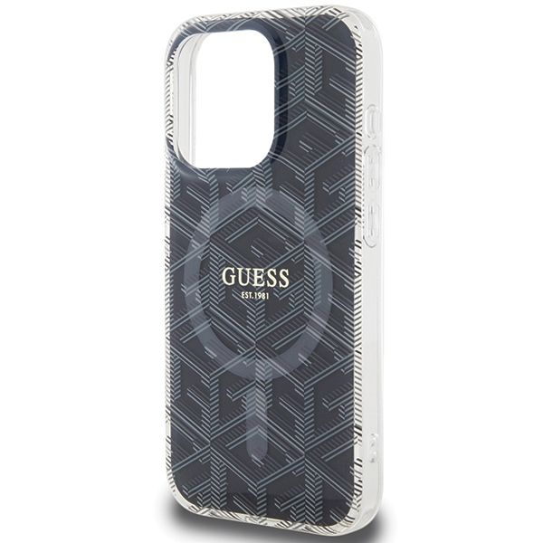 Etui Guess do iPhone 15 Pro, Czarny, MagSafe zdjęcie 6