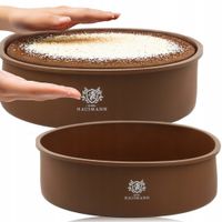 TORTOWNICA FORMA SILIKONOWA DO PIECZENIA CIAST NIEPRZYWIERAJĄCA 20CM