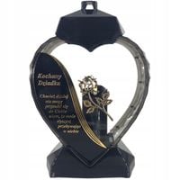 Duży lampion 33cm w kształcie serca z dedykacją dla Dziadka z wierszem