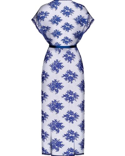 Flowlace peniuar kolor niebieski - Obsessive L/XL na Arena.pl