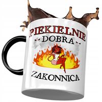 Kubek Czarny Dla Zakonnicy Piekielnie Dobra Kubek Z Nadrukiem Ze Zdjęciem