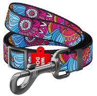 Regulowana smycz dla psa z kolorowym wzorem - WauDog 25mm/152-183cm LATO