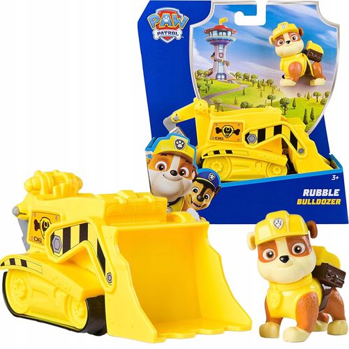 PSI PATROL POJAZD Spychacz Buldożer i Figurka RUBBLE na Arena.pl