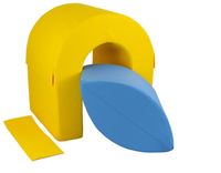 Tunel komplet 2 dużych klocków kształtek piankowych do żłobków przedszkoli