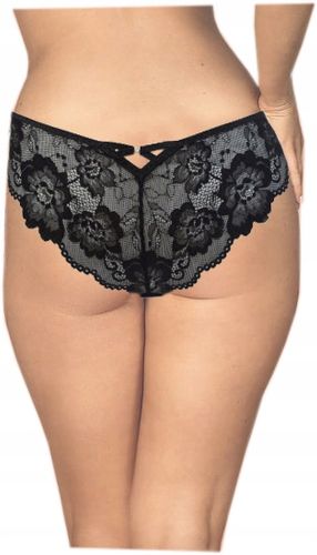 Ewana 006 Koronkowe Delikatne Stringi Czarny XL na Arena.pl