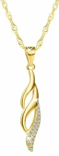 ZŁOTY NASZYJNIK ZAWIESZKA SREBRNY DLA KOBIETY, łańcuszek damski srebro 925 na Arena.pl