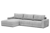 SOFA NAROŻNA, ROZKŁADANA NEVI SZARY SZTRUKS 345/185/76