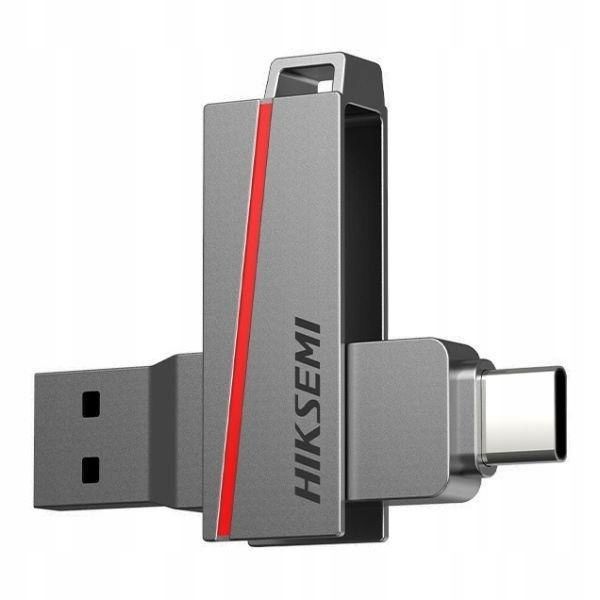 Pendrive HIKSEMI Dual Slim E307C 128GB USB 3.2 Type-C 2w1 flashdrv metalowy zdjęcie 1