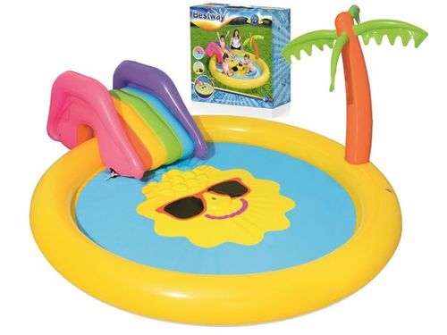 basen plac zabaw zjeżdżalnia 237x201x104cm Bestway | 53071 na Arena.pl