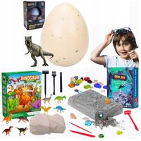 Młody Archeolog DUŻY ZESTAW Wykopaliska Skamieliny Dinozaury 3 PRODUKTY