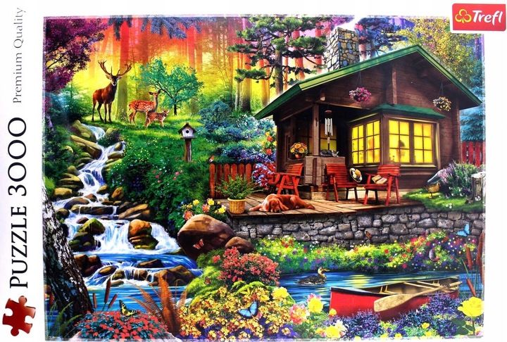 PUZZLE 3000 EL CHATKA W LESIE TREFL zdjęcie 2
