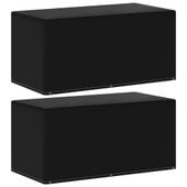 Pokrowce na meble ogrodowe, 2 szt., 6 oczek, 160x80x75 cm