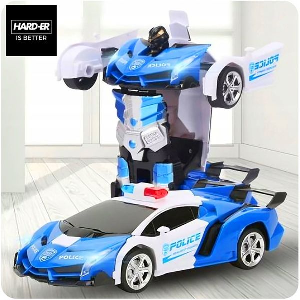 SAMOCHÓD STEROWANY RADIOWÓZ ROBOT POLICJA AUTOBOT zdjęcie 6