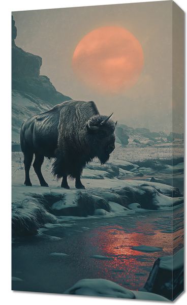 Obraz 40x70cm Żubrowy Monolit zdjęcie 1