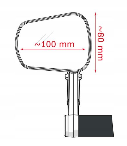Lusterko rowerowe AJS Comfort Plus ,składane na Arena.pl
