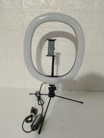 LAMPA PIERŚCIENIOWA LED RING RGB ZE STATYWEM DO ZDJĘĆ FILMÓW SELFIE MAKIJAŻ