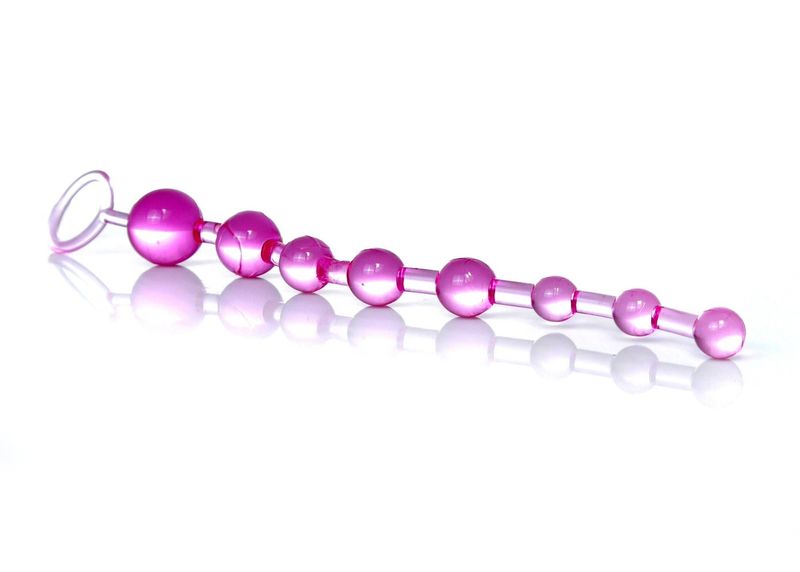 Plug/kulki-Jelly Anal 10 Beads Pink zdjęcie 2